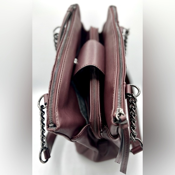 🌺Simply Vera Vera Wang Bedford Triple Entry Purse Ruched Tote/Handbag Purse🌸🌺 - Picture 3 of 16